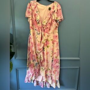 Floral Ruffle Maxi Dress